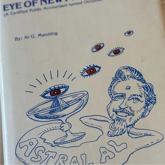 RARE Signed Books by Al G. Manning. OccultNew AgeParanormal 1980s Set of 2